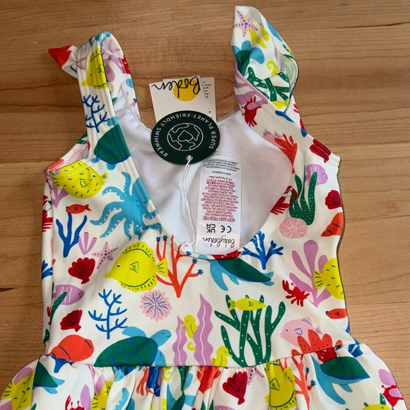 Baby Boden Ocean Animals Swim Suit 9-12 months 🦞Ruffle Swim Mini Boden 🐟 - Picture 4 of 6